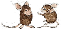 deux souris - GIF animé gratuit