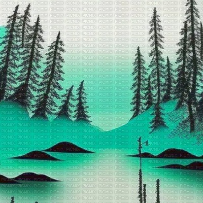 Aquamarine Forest - 無料png
