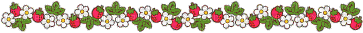 strawberry flowers border - δωρεάν png