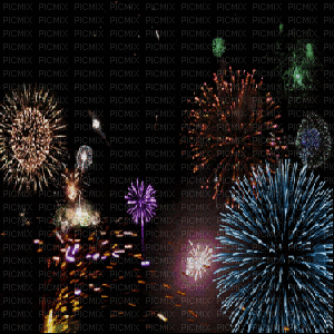 Kaz_Creations Animated Fireworks Backgrounds Background - Darmowy animowany GIF