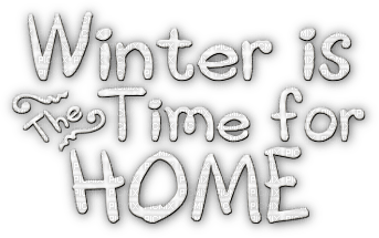 soave text winter time for home white - kostenlos png