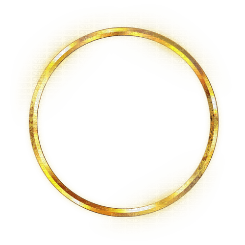 Circular Frame Gold - безплатен png