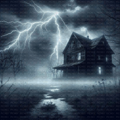 Creepy Thunderstorm - Bezmaksas animēts GIF