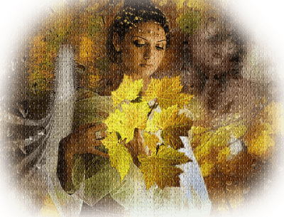 Kaz_Creations Woman Femme Autumn Scenery Paysage - Free PNG