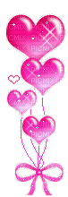 Heart Balloons - GIF animate gratis