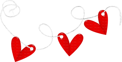 Hanging.Hearts.Red - darmowe png