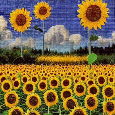 Sunflower Field - Free PNG