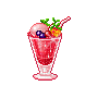 cocktail rose - GIF animado grátis