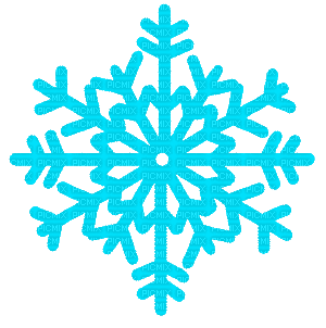 snowflake gif winter blue - GIF animé gratuit