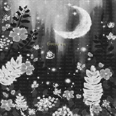 Y.A.M._Art Japan landscape background black-white - Kostenlose animierte GIFs