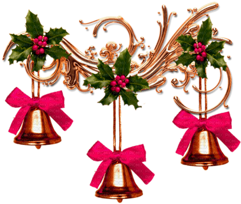 Christmas.Deco.Gold.Green.Pink - 免费PNG