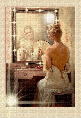 mujer y espejo by EstrellaCristal - GIF เคลื่อนไหวฟรี
