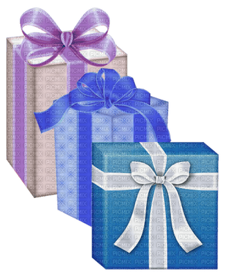 Kaz_Creations Gift Box Present Ribbons Bows Colours - Free PNG