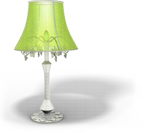 Lampe Vert Blanc Vintage:) - PNG gratuit