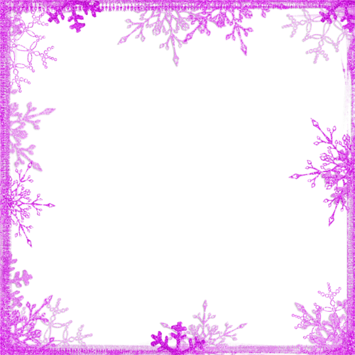 Snowflake.Frame.Purple - PNG gratuit