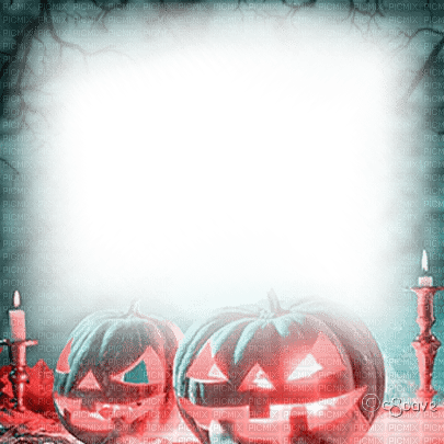 soave frame halloween vintage candle - ilmainen png