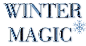 Winter Magic.Text.blue.Deco.Victoriabea - PNG gratuit