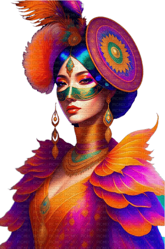 Mujer - Multicolor - Rubicat - nemokama png