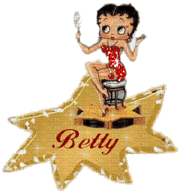 Betty Boop - Animovaný GIF zadarmo