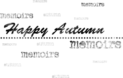 Autumn Happy Memories Text - Boguisa - nemokama png