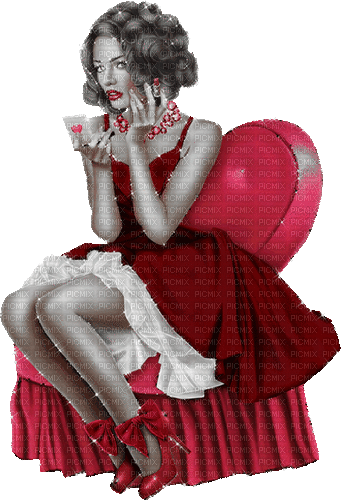 kikkapink woman valentine - Darmowy animowany GIF