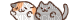 cats pixel gif kitten cat - Bezmaksas animēts GIF