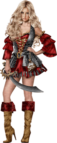 femme corsaire pirate - PNG gratuit