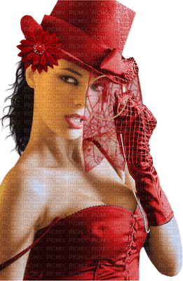 Kaz_Creations Woman Femme With Hat Red - ingyenes png