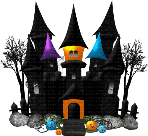 kikkapink halloween castle - ilmainen png