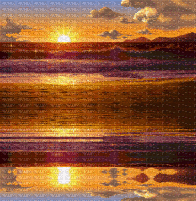 puesta de sol - GIF animé gratuit