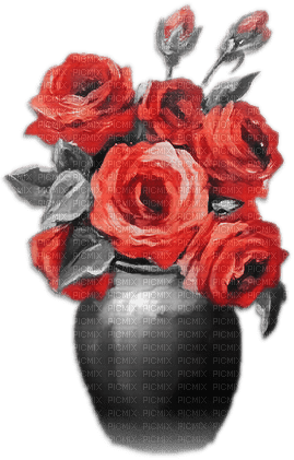 soave deco vintage rose red black white - 無料png