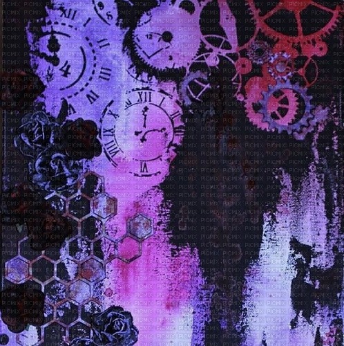 steampunk purple pink black background - bezmaksas png