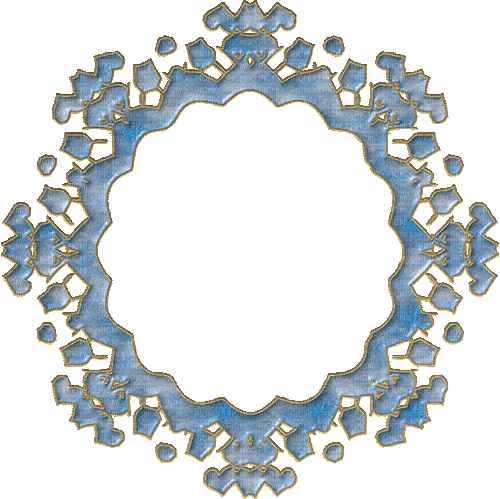Frame. Circle. Blue . Leila - Безплатен анимиран GIF