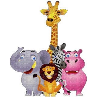 Kaz_Creations Cartoon Animals - PNG gratuit
