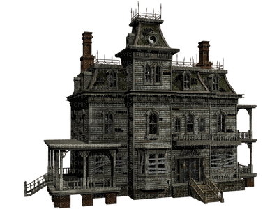 Kaz_Creations Halloween Haunted House - png ฟรี