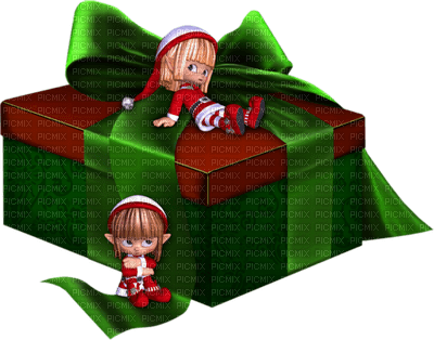 Kaz_Creations Gift Present Dolls - 免费PNG