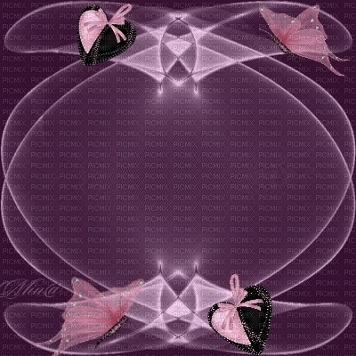 bg-butterfly-heart-purple - ücretsiz png