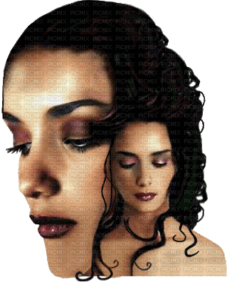 image encre femme visage charme edited by me - Δωρεάν κινούμενο GIF