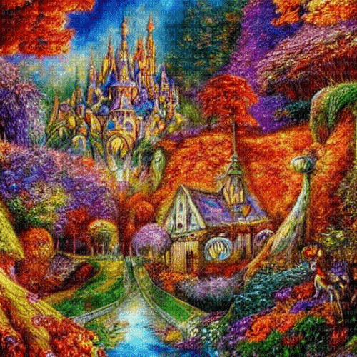 kikkapink fantasy autumn background - безплатен png