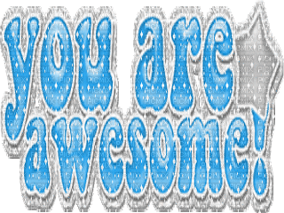 you are awesome - GIF animasi gratis