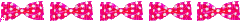 pink bow divider - Animovaný GIF zadarmo