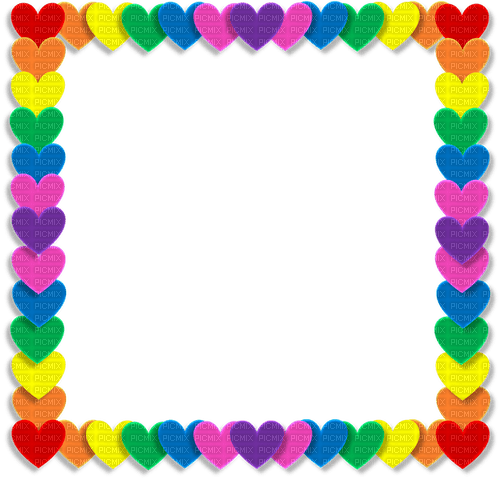 cadre, frame, neon, heart, Adam64 - PNG gratuit