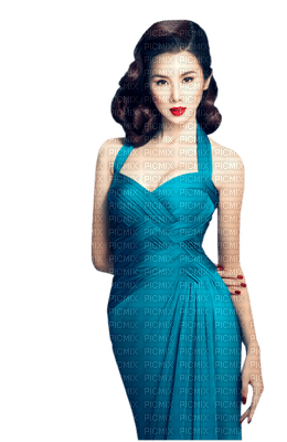 Kaz_Creations Woman Femme Teal - 免费PNG