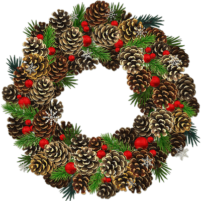 CHRISTMAS_ Christmas wreaths_NOËL_couronne_BlueDREAM 70 - δωρεάν png