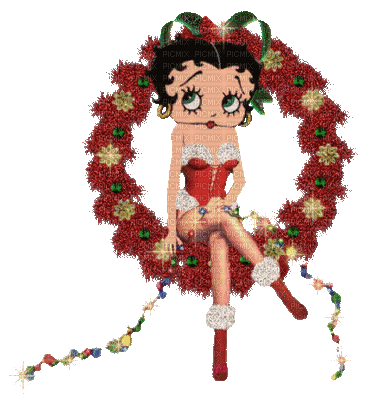 Christmas Betty Boop bp - Ücretsiz animasyonlu GIF