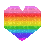 pride heart - GIF animado gratis