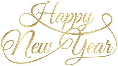 Kaz_Creations Happy-New-Year-Logo-Text - PNG gratuit