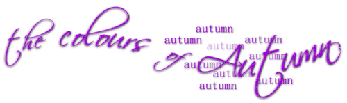 The Colours Of Autumn.Text.Purple - png gratis