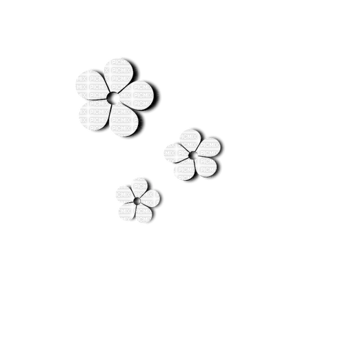 White flowers scrap deco [Basilslament] - bezmaksas png