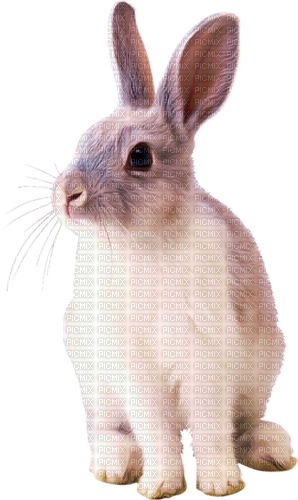 Bunny.Rabbit.Gray.White - nemokama png